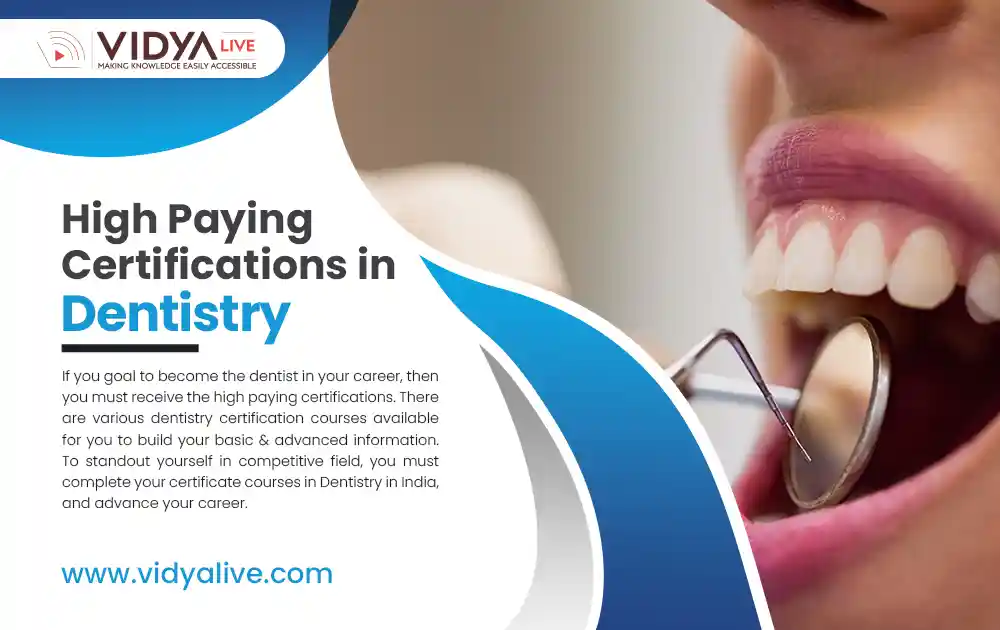 High Paying Certifications in Dentistry