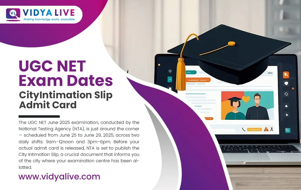 UGC NET Exam Dates City Intimation Slip Admit Card