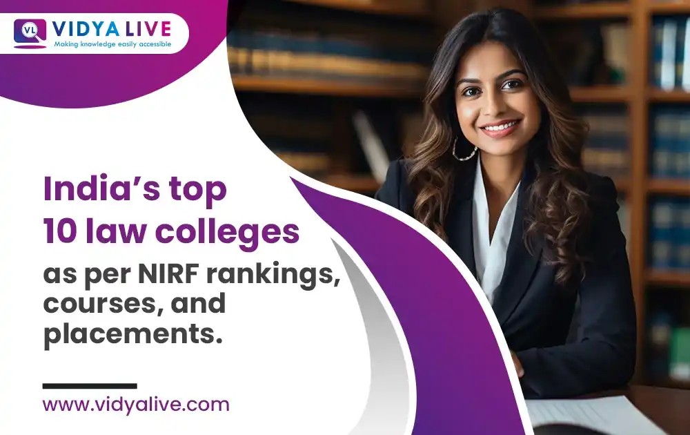 India’s top 10 law colleges as per NIRF rankings, courses, and placements.